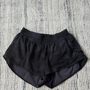 Lululemon Athletica Black Athletic Shorts Lightweight Moisture-Wicking
